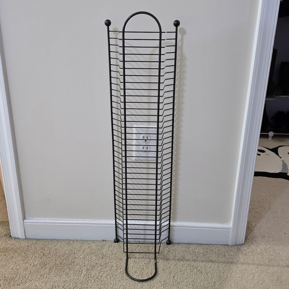 Vintage DVD Video Game Tower Rack Set of 3 Metal Black Media Storage Organizer - Picture 3 of 5